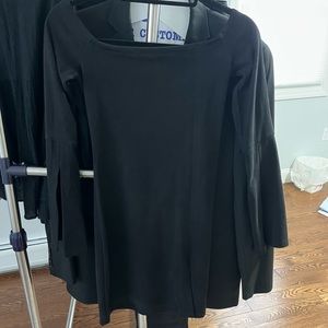 Brand New, with Tags Olivaceous Suede Dress. Size: M. Color: Black.